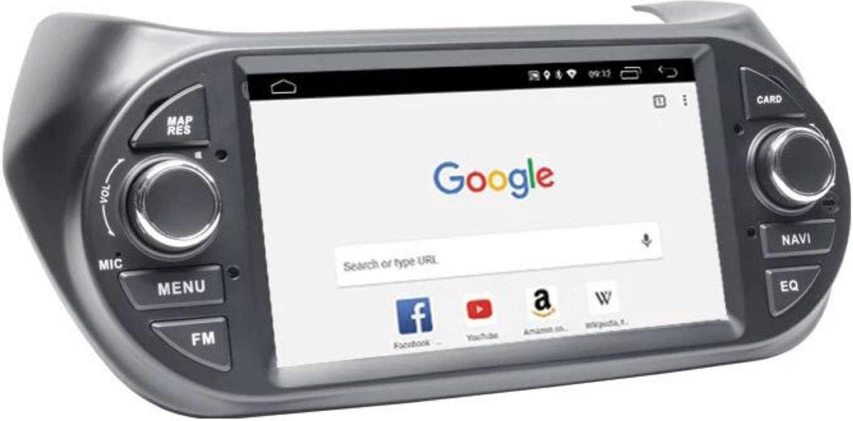 nu met GRATIS CAMERA! Fiat Qubo/Fiorini 2008-2019 Citroen Nemo 2008-2017 Peugeot Bipper 2008-2018 Bipper Tepee 2008-2018 Android 10 navigatie PX5 4+64GB Bluetooth USB WiFi SD Kaart