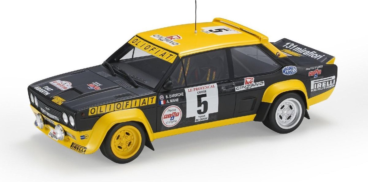 Fiat 131 Abarth #5 Rally Tour De Corse 1977