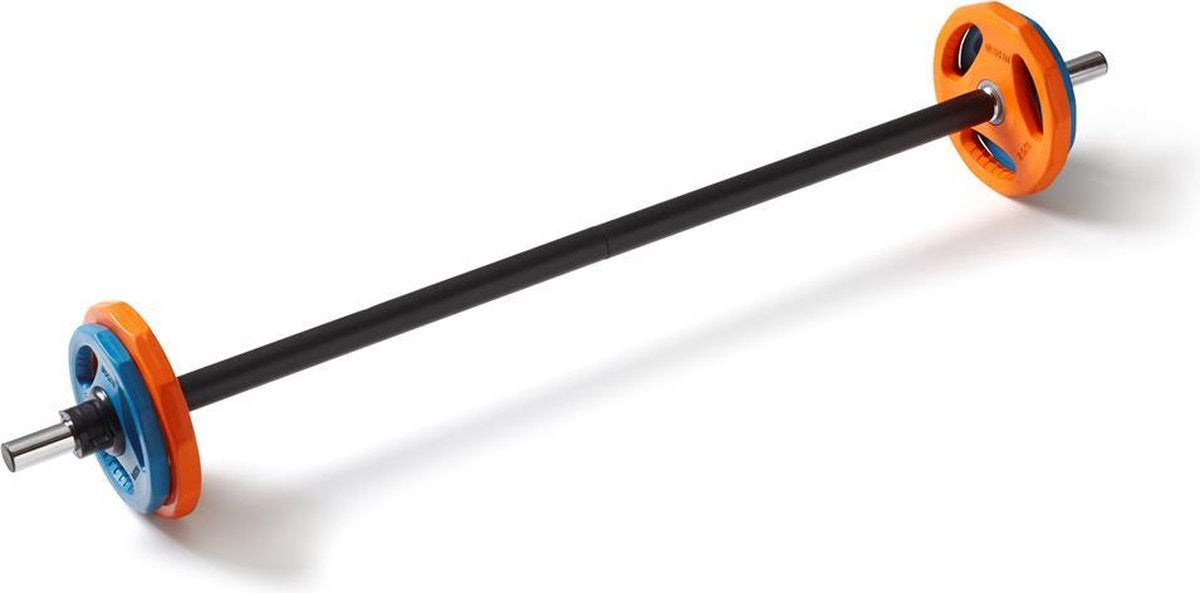 Basic-Fit Aerobic Barbell Set - Halterset - Halterstang met Gewichten - Barbell - Inclusief Halterklemmen - Ø 30 mm