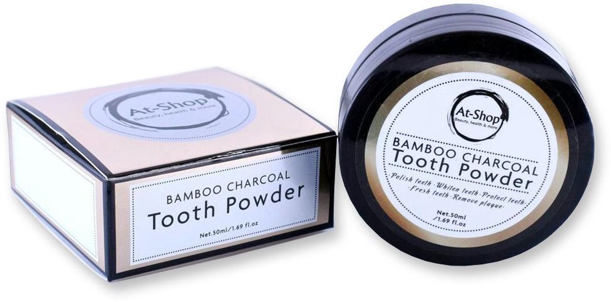 Whitening Teethpowder | Charcoal tandenbleker | tanden witten | 100% natuurlijk | 40 g | tandbleek poeder| tandbleekpoeder | tanden bleken