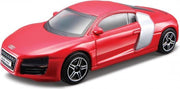 Modelauto Audi R8 2009 rood 10 x 4 x 3 cm - Schaal 1:43 - Speelgoedauto - Miniatuurauto
