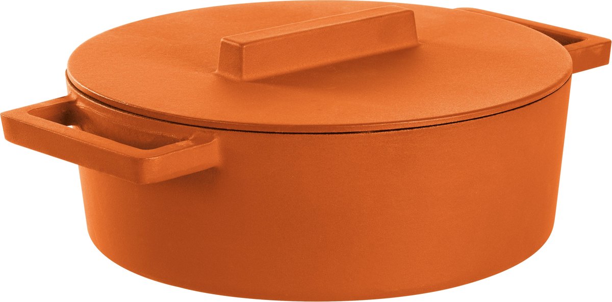 Braadpan Oranje 30 cm x 25 cm incl deksel - Sambonet