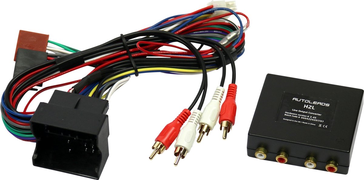 PC9-512 Audi Quadlock aansluiting voor Bose actieve speakersystemen voor- en/of achterzijde