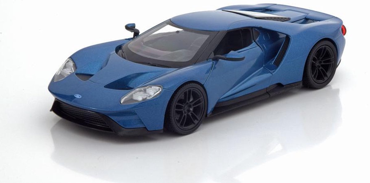 Ford GT 2017 (Blauw) 1/24 Welly - Modelauto - Schaalmodel - Model auto