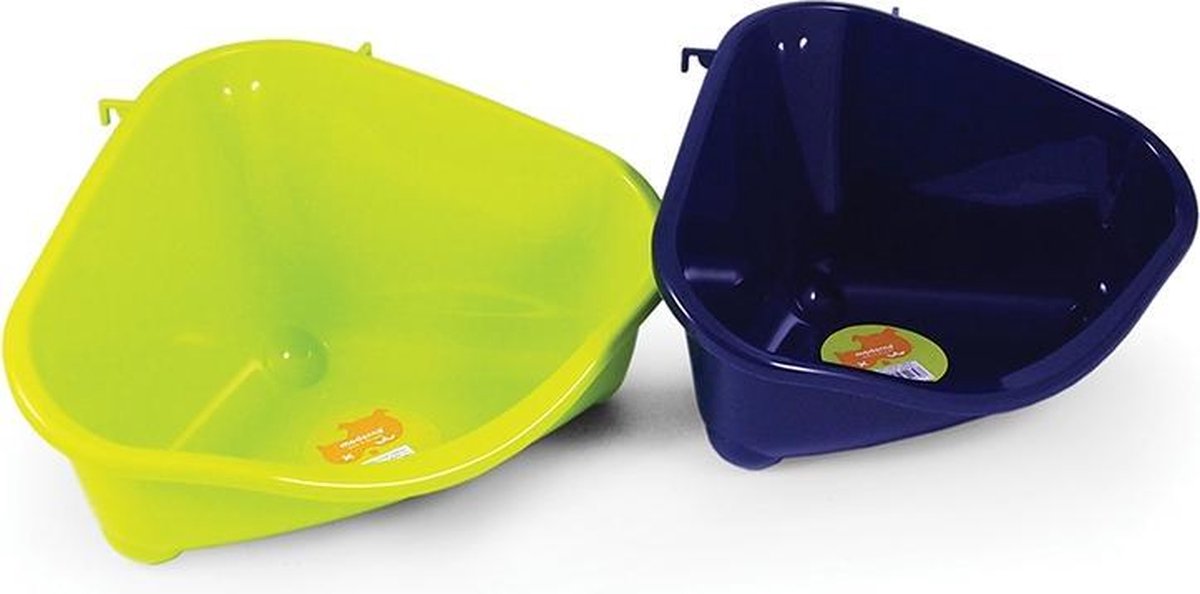 Moderna hoektoilet voor konijn en knaagdier donker blauw 35