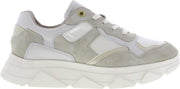 Tango | Kady fat 10-u bone white suede/leather/satin sneaker - off white sole | Maat: 36