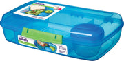 Sistema Bento Box 1.76L met Boterhamlade - Blauw/ Groen