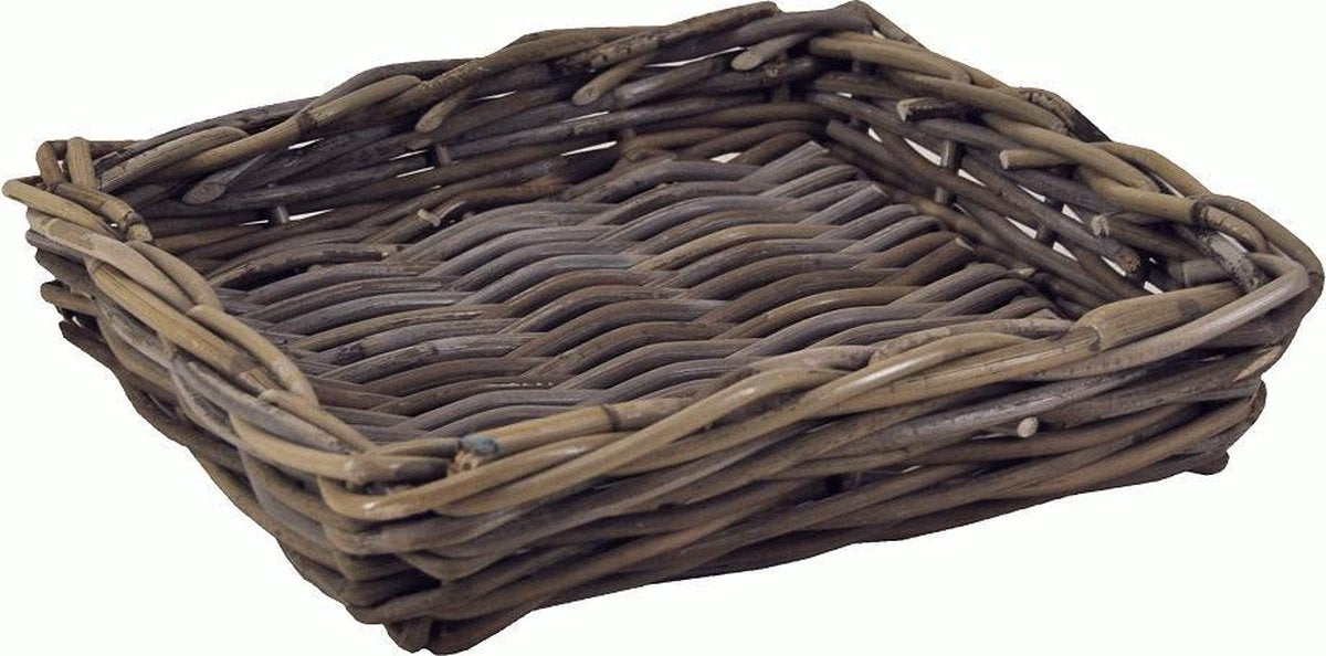Presenteermandje Grijs rotan