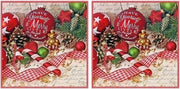 40x Kerst servetten in kerstsfeer 33 x 33 cm - wegwerpservetten/kerstservetten
