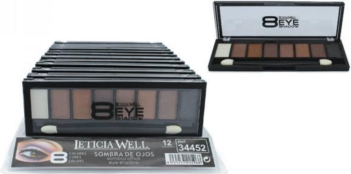 Leticia Well - Oogschaduw Palette - 8 tinten wit