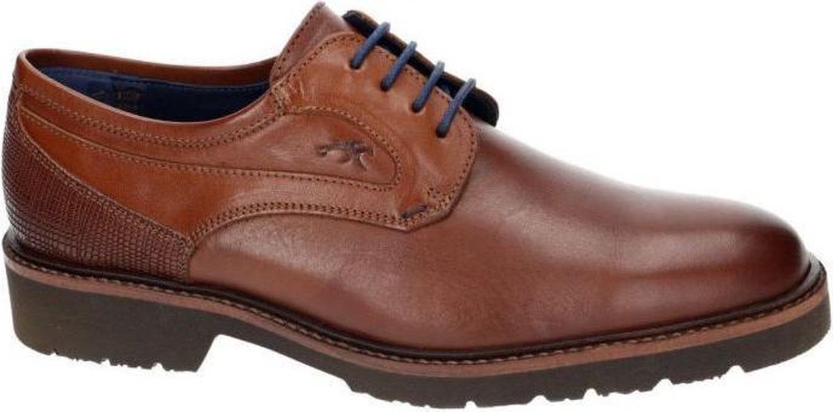 Fluchos -Heren -  cognac/caramel - geklede lage schoenen - maat 39
