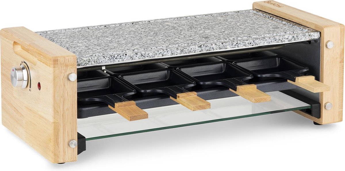 H.KoeNIG Raclette en kooksteen - 8 personen - 1200W