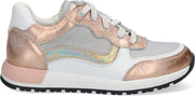 Braqeez 420296-596 Meisjes Lage Sneakers - Roze - Leer - Veters