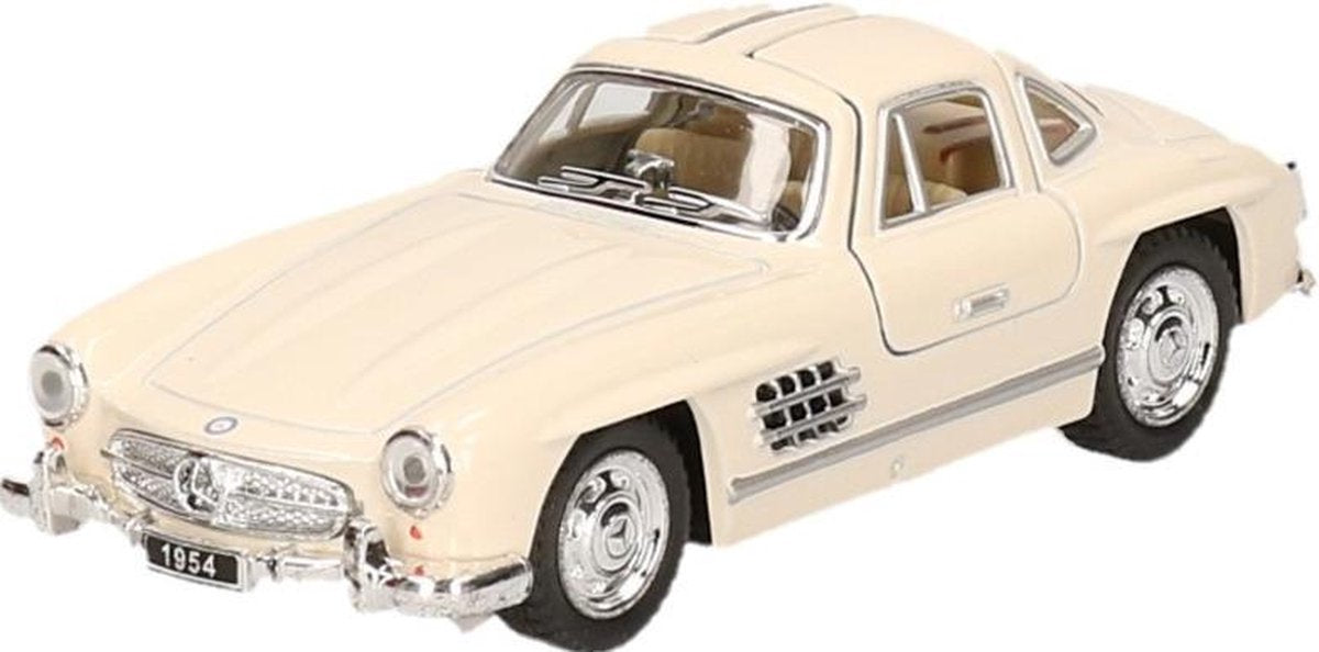 Modelauto Mercedes-Benz 300SL auto creme 12