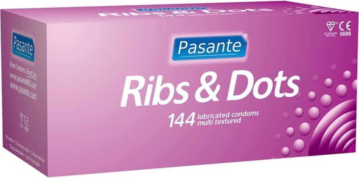 Pasante Ribs & Dots - 144 stuks - Condooms