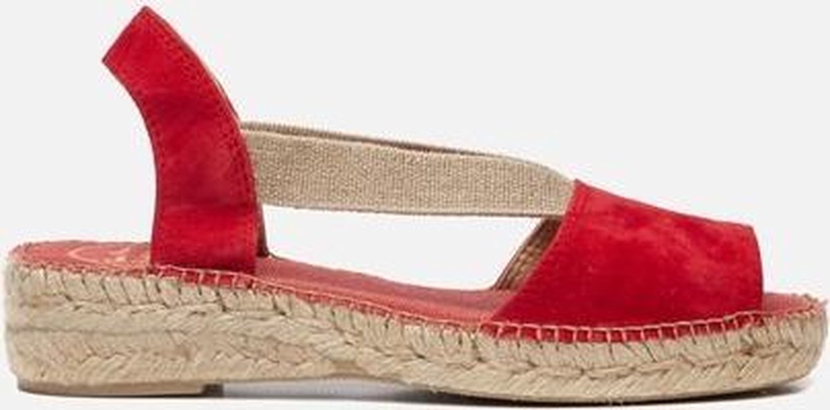 Toni Pons Ella Dames Espadrilles - Red - Maat 38