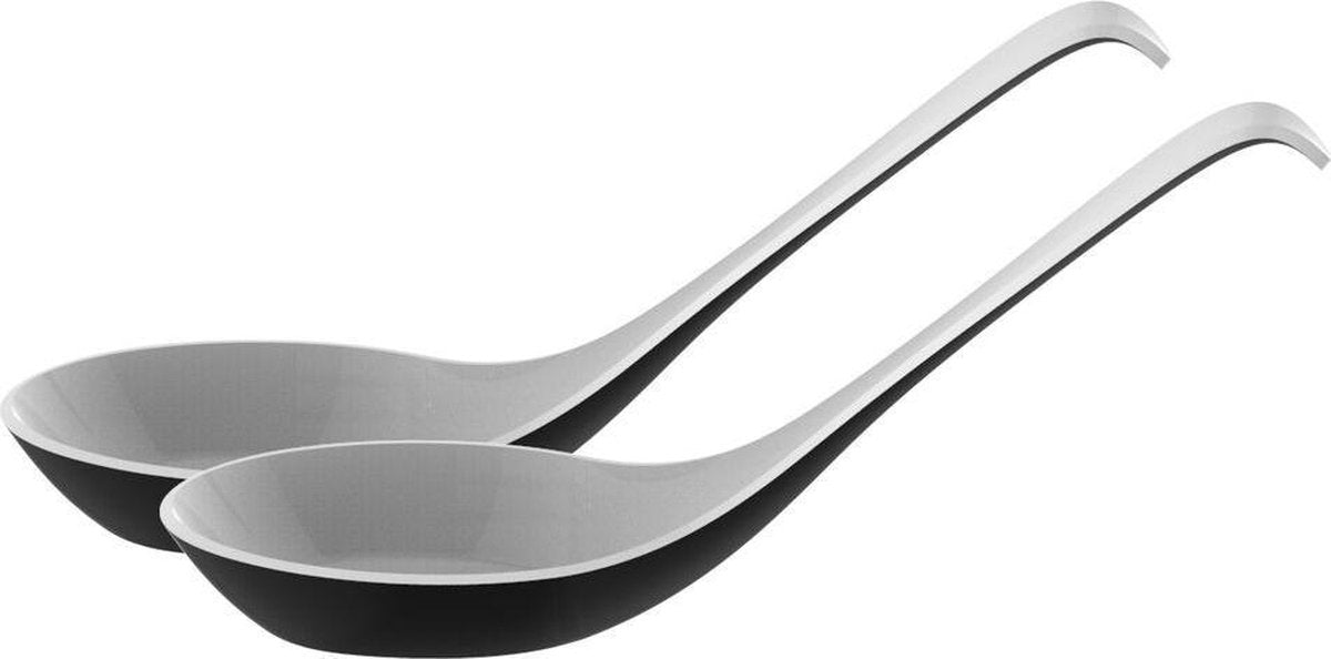 Zak!Designs Soeplepel - Set van 2 Stuks - 17 cm - Zwart