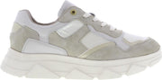 Tango | Kady fat 10-u bone white suede/leather/satin sneaker - off white sole | Maat: 42