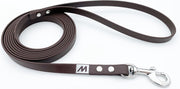Miqdi BioThane hondenriem – donker bruin – 13 mm breed - 10 meter lang - zonder handvat