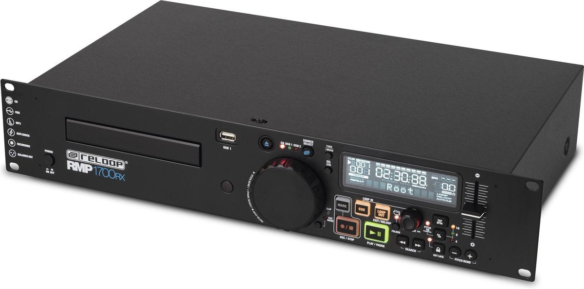 Reloop RMP-1700RX Zwart cd-speler