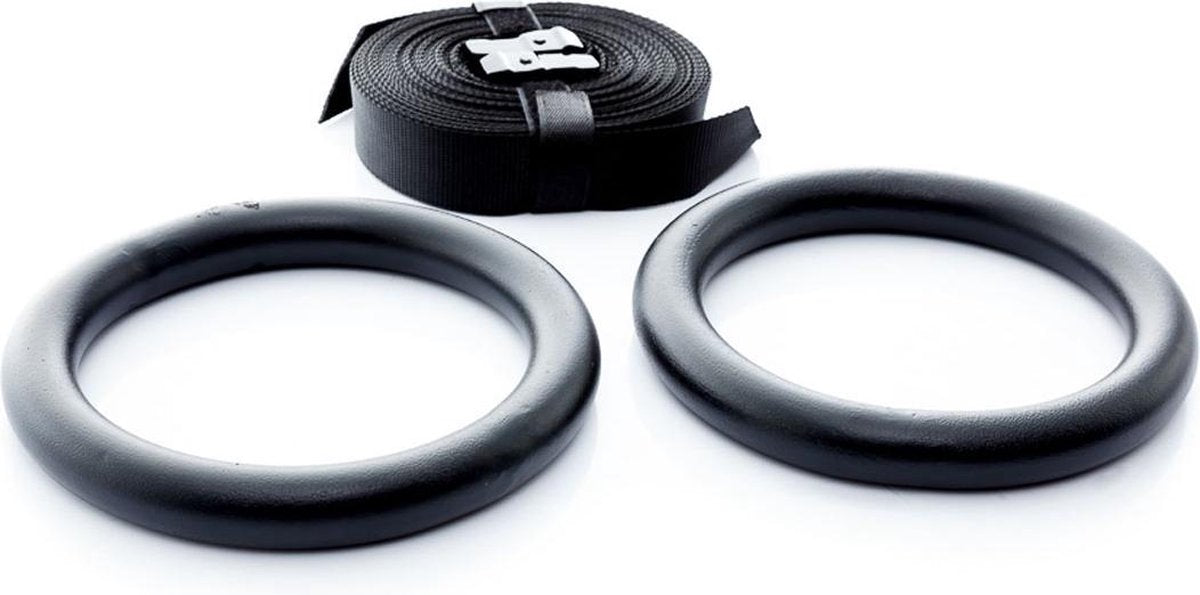 Muscle Power - Turn ringen Black Steel