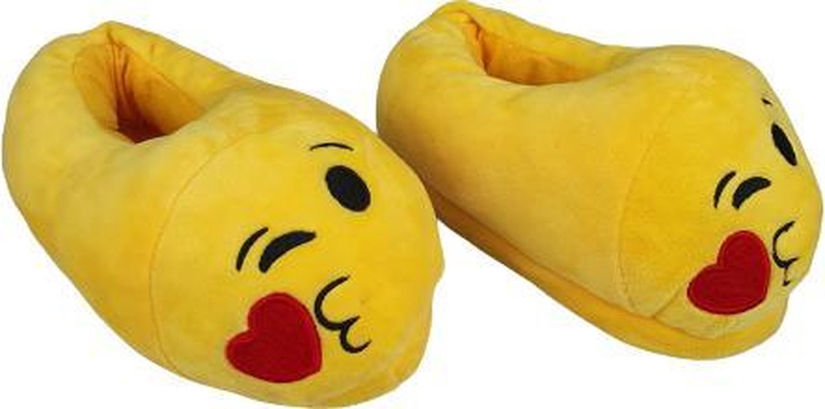 Laag model emoji pantoffels - Geel - Maat 31 / 32