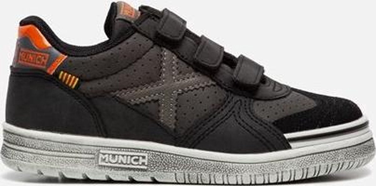 Munich VCO Kids Sneakers - Black/Orange - Maat 32