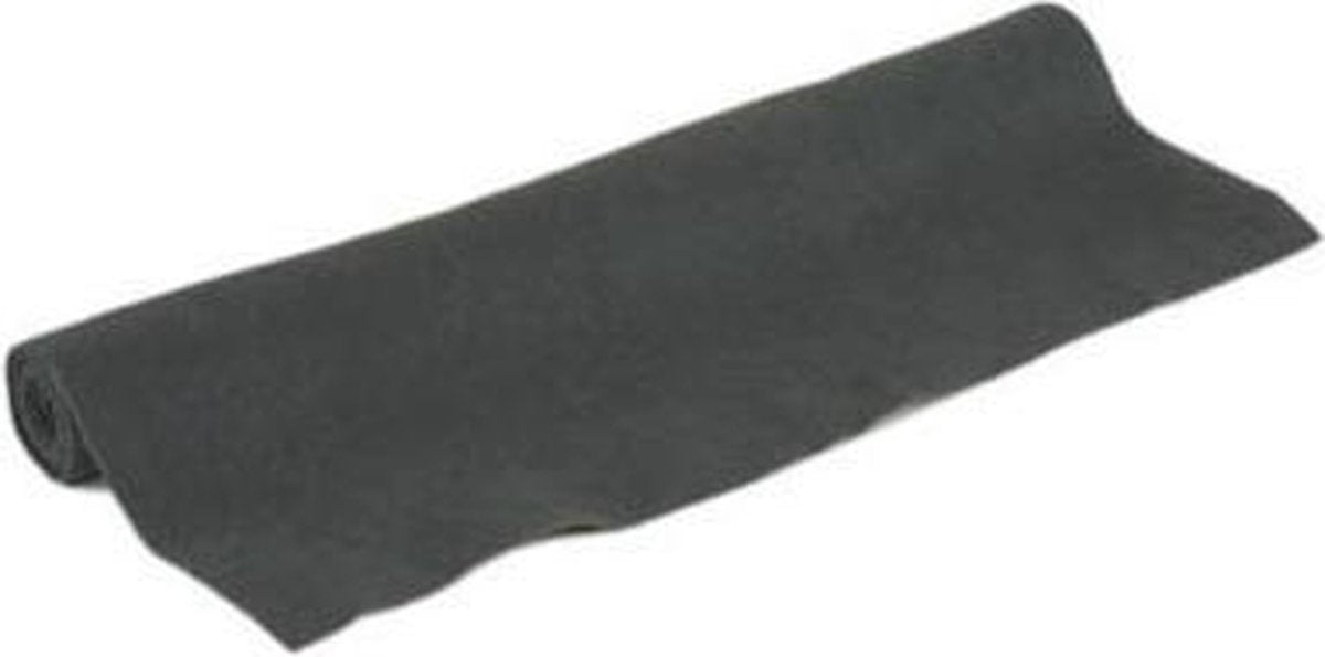 Akoest. stof  polyester 250gr/mÂ² ZWART 150x70 cm