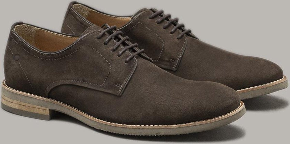 Democrata - ROY Veterschoen Donkerbruin Nubuck