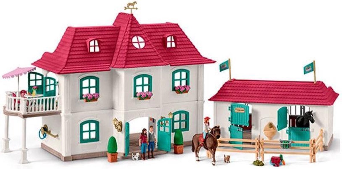 Large House With Horse Box Schleich 42416