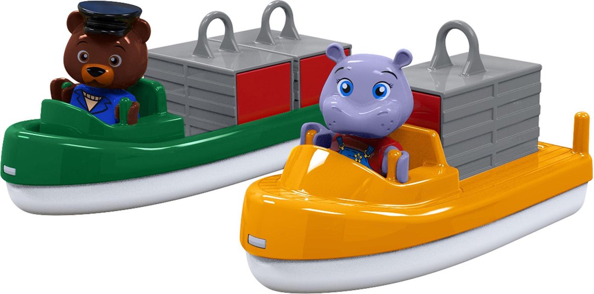 AquaPlay Vracht- en Containerboot met 2 Speelfiguren 255