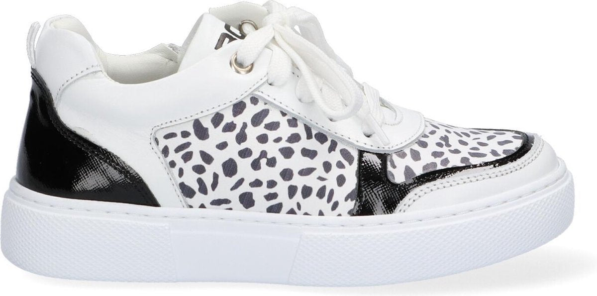 Braqeez 421303-600 Meisjes Lage Sneakers - Multicolor - Leer - Veters