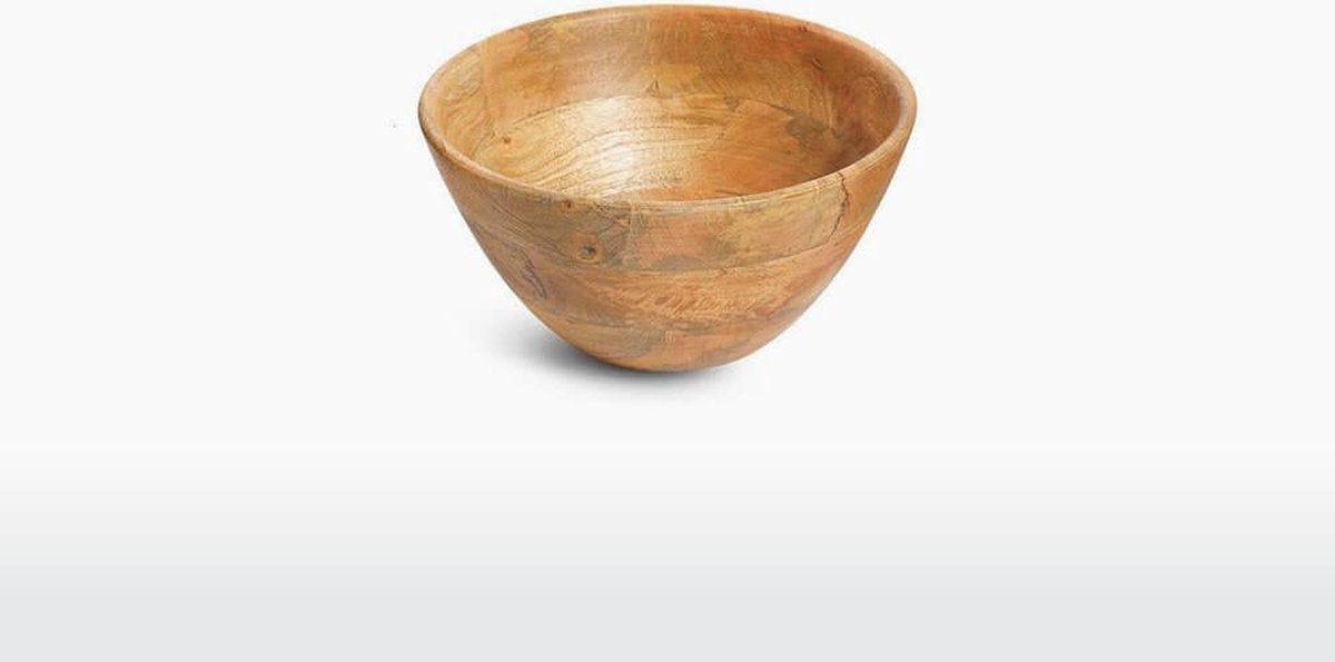 Nkuku Houten Kom - INDUS - Mangohout - Small (13 x 23 x 23 cm)
