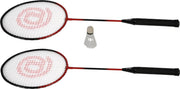 Badmintonset - 2 Rackets - Shuttle - Draagtas
