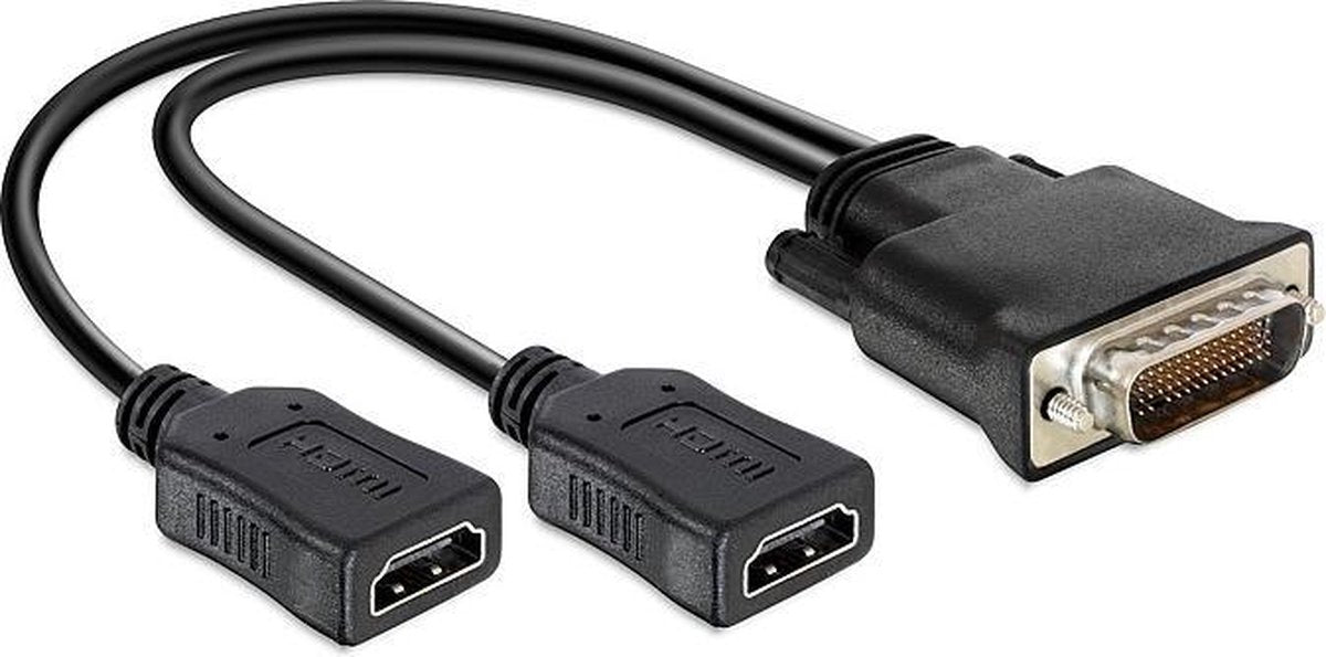 Delock - Adapter DMS-59 Stecker - 2 x HDMI Buchse 20cm