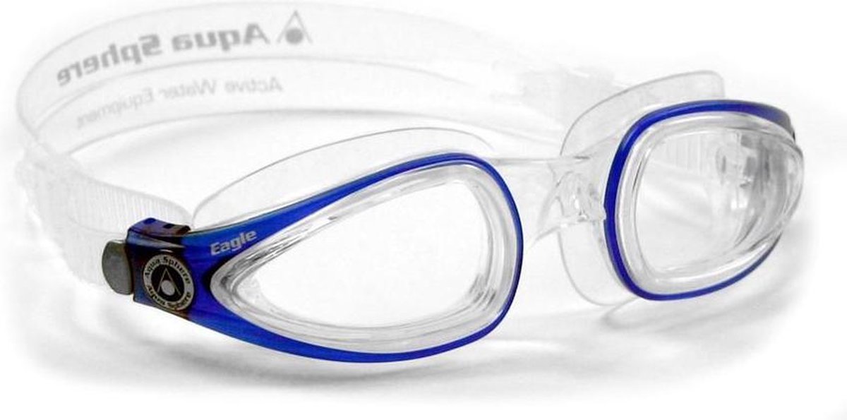 Aqua Sphere Eagle - Zwembril - Clear Lens - Transparant/Blauw