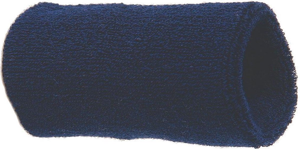 Benza Pols Zweetbandjes - Donkerblauw 12 cm - 2 stuks