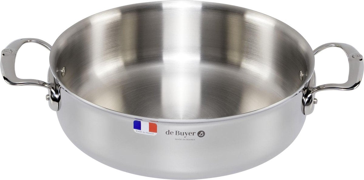 De Buyer Affinity braadpan met deksel 28 cm
