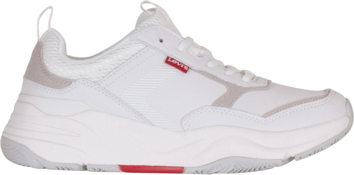 Levi Sneakers - Maat 40 - Vrouwen - wit/lichtgrijs/rood