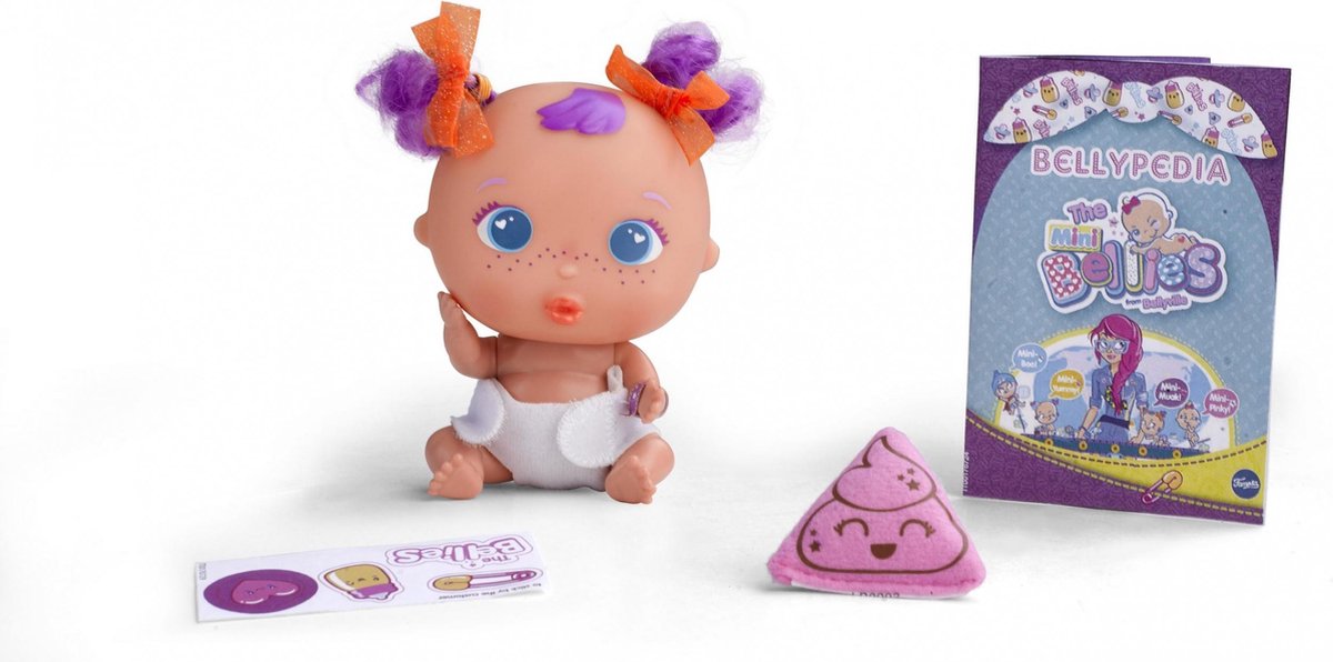 Splash Toys Mini-babypop The Bellies Muak 17 Mm Meisjes Paars