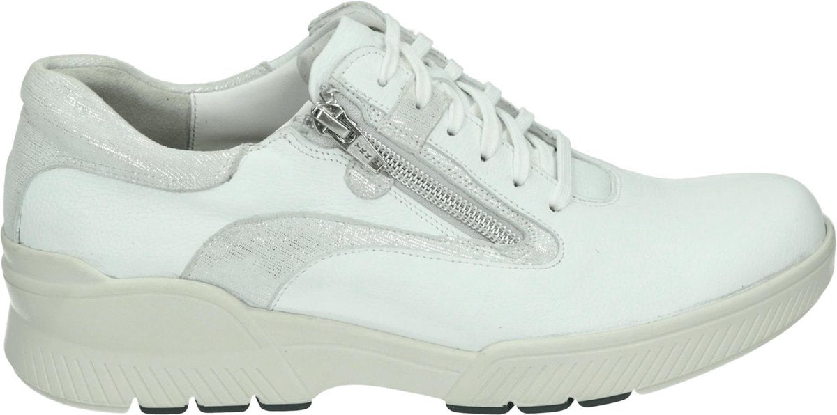Durea 6235 E GO - Volwassenen Lage sneakers - Kleur: Wit/beige - Maat: 38