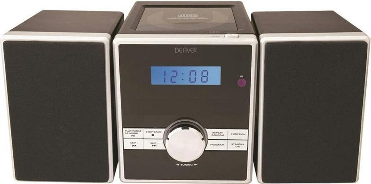 Denver MCA-230 - Muziek center met CD en FM radio met afstandsbediening - Zwart