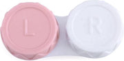 FSW-Products - Lenshouder - Lenzenhouder - Lenzendoosje - Lenzenbakje - Roze / Wit
