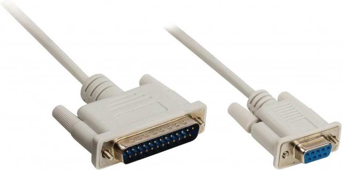 Modem aansluitkabel - 25pin Sub-D naar 9pin Sub-D