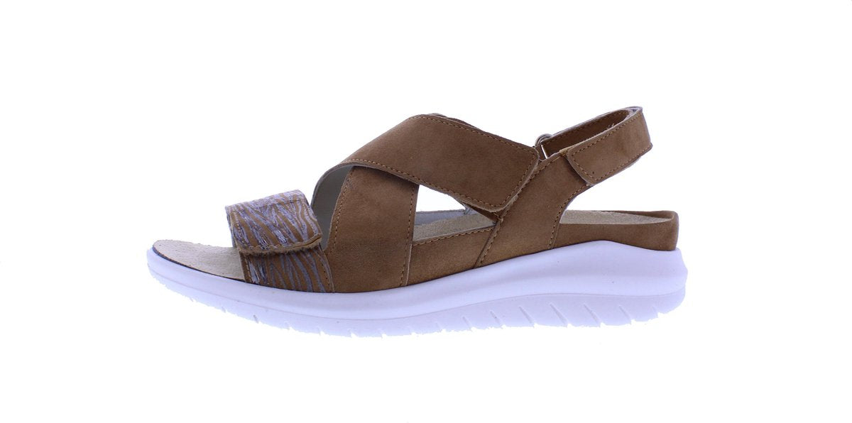 Verhulst - Lana sandaal - cognac combi - wijdte H - maat 7