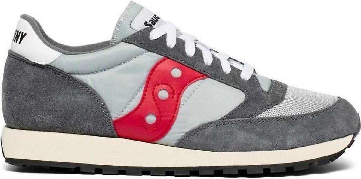 Saucony - Heren Sneakers Jazz Original Vintage Grey/Red - Grijs - Maat 38