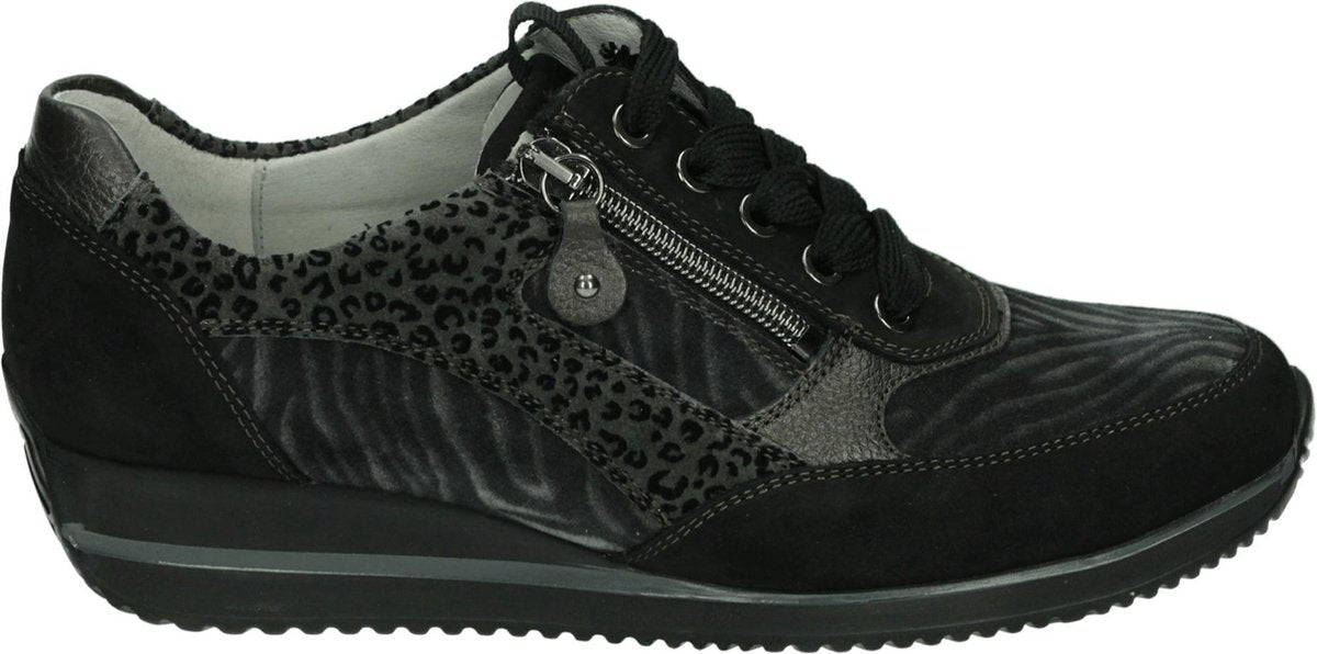 Waldlaufer 980008 Himona - Volwassenen Lage sneakers - Kleur: Zwart - Maat: 41