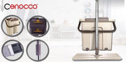 Cenocco CC-9070 vlakke mop - Inclusief emmer - Bruin