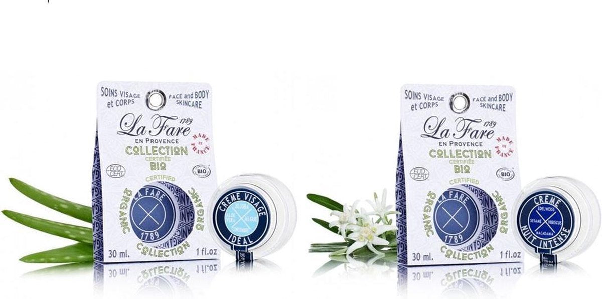 La Fare 1789 SET Ideal Face Cream 30ml & Night Cream Intense 30ml (2 stuks)