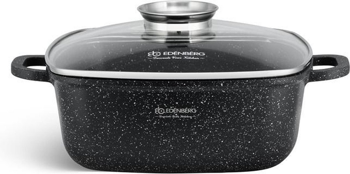 Edënbërg Stonetec Line - Luxe Aluminium Kookpan/Braadpan met Deksel - 6